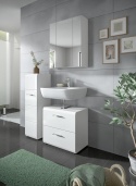 xonox.home – Szafka stojąca Ice 30 x 80 x 30 cm w białym korpusie