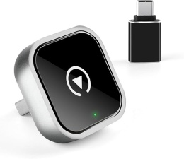 ADAPTER CARPLAY ANDROID AUTO 2w1 BEZPRZEWODOWY CAR PLAY BLUETOOTH WIFI! + ADAPTER USBC GRATIS