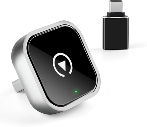 ADAPTER CARPLAY ANDROID AUTO 2w1 BEZPRZEWODOWY CAR PLAY BLUETOOTH WIFI! + ADAPTER USBC GRATIS
