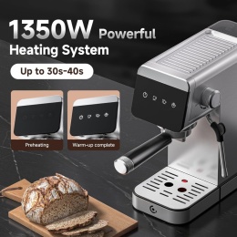 Amzchef Ekspres kolbowy AMZCHEF CE-AZ-EM1507-SV