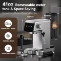 Amzchef Ekspres kolbowy AMZCHEF CE-AZ-EM1507-SV
