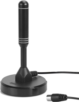 Antena Pokojowa TV August DTA240W DVB-T2 DAB Magnetyczna 2m Biała