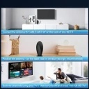 Antena TV Wewnętrzna 4K UHD Full HD Wzmacniacz Magnetytczna baza