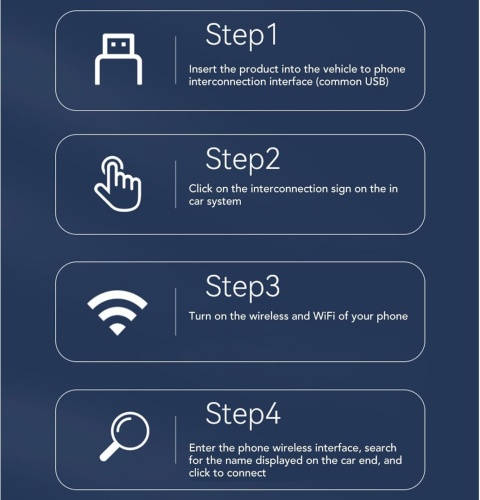 Bezprzewodowy adapter CarPlay dla iPhone Plug and Play Android auto Smart Box