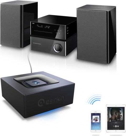 Bluetooth 4.0 Adapter ESINKIN W29 Odbiornik Audio RCA AUX USB