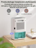 CLEVAST Elektryczny Osuszacz Powietrza Wewnętrzny Biały 850 ml
