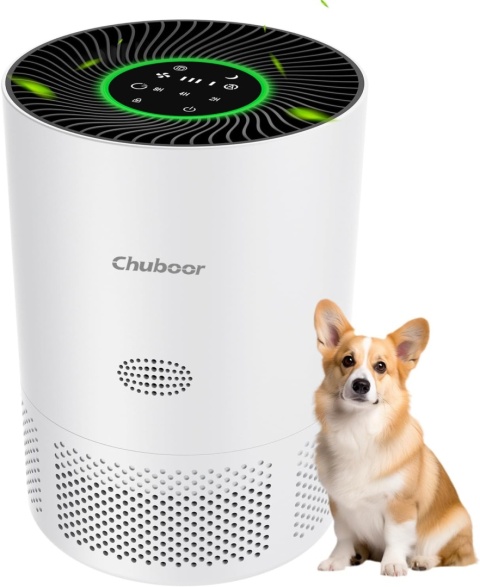 Chuboor PJ01 oczyszczacz powietrza HEPA H13 antyalergiczny 40 m2 25 dB
