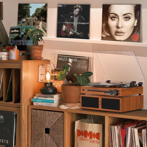 Gramofon Udreamer UD012 Vintage z Głośnikami - Bluetooth 5.3 - Stereo - USB