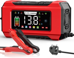 Inteligentna, w pełni automatyczna ładowarka akumulatorów samochodowych 15 A, 12 V/24 V WTYCZKA PL