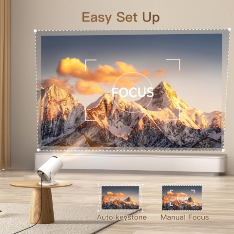 Inteligentny projektor HY300 Pro z Wi-Fi 6 i Bluetooth 5.4, 1080P