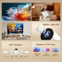 Inteligentny projektor HY300 Pro z Wi-Fi 6 i Bluetooth 5.4, 1080P