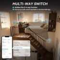 Inteligentny ściemniacz światła BSEED WiFi szary sterowanie głosem