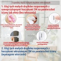 Karnisz rozporowy 40-70 cm biały bez wiercenia Aiitomg regulowany 2 szt