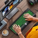 Klawiatura przewodowa USB-A z podświetleniem i dużymi znakami QWERTY 7 kolorów- 3 poziomy jasności,