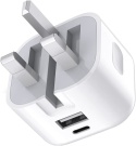 Ładowarka USB-C 20W Typu Angielskiego – Ładowanie iPhone, Kolor Biały