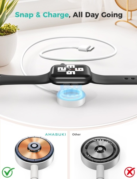 Ładowarka USB C do zegarka Apple Watch magnetyczna
