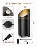 Lampa Podłogowa szafkowa biurkowa LED GU10 6W–Regulacja Barwy Światła 2 szt