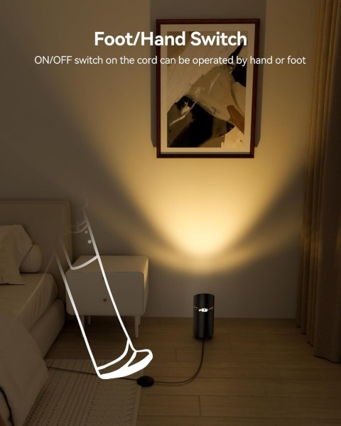 Lampa Podłogowa szafkowa biurkowa LED GU10 6W–Regulacja Barwy Światła 2 szt