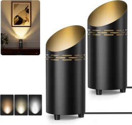 Lampa Podłogowa szafkowa biurkowa LED GU10 6W–Regulacja Barwy Światła 2 szt