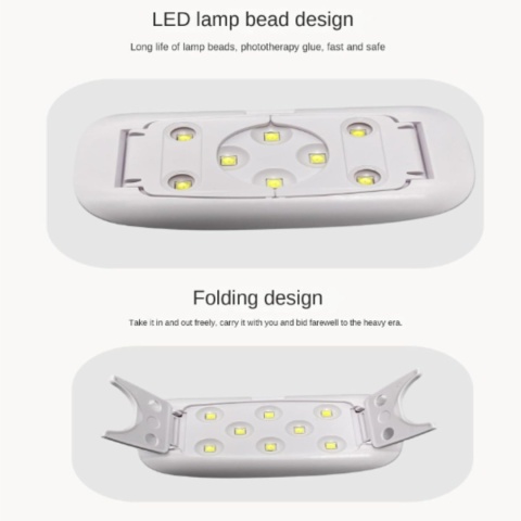 Lampa UV do żywicy, 12 W, przenośna, do szybkiego utwardzania, podwójna długość fali (365 i 395 nm), z funkcją timera