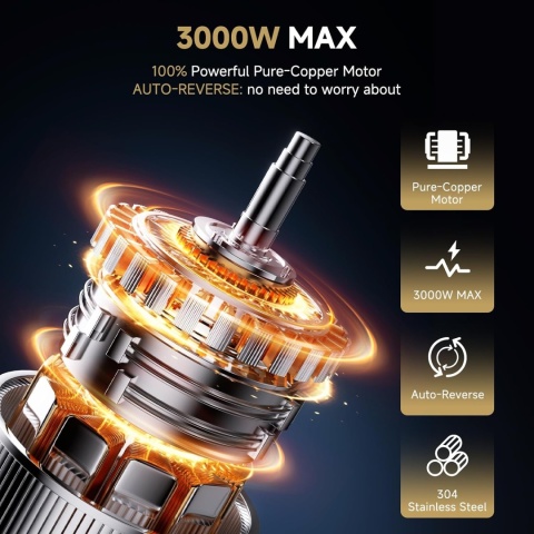 Maszynka do mielenia mięsa Aobosi MGG-100 srebrny/szary 3000 W