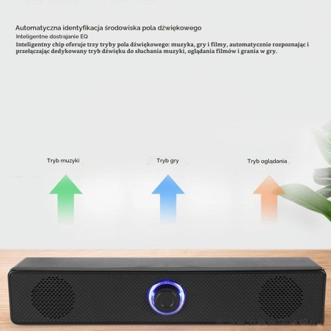 Mini Soundbar Głośniki Komputerowe USB JACK 3,5mm do Laptopa Komputera PC1