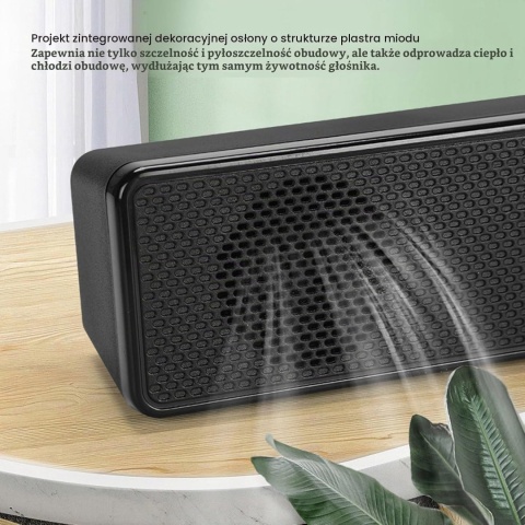 Mini Soundbar Głośniki Komputerowe USB JACK 3,5mm do Laptopa Komputera PC1