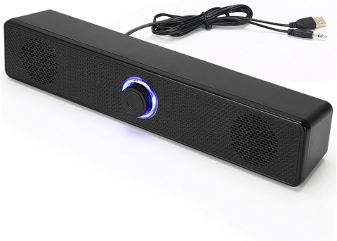 Mini Soundbar Głośniki Komputerowe USB JACK 3,5mm do Laptopa Komputera PC1