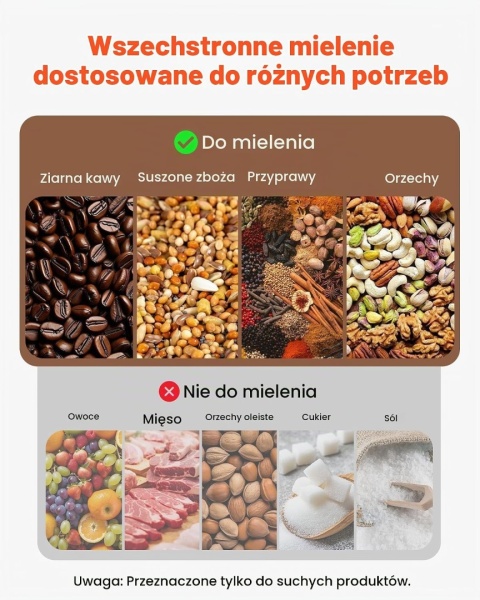 Młynek do zbóż i przypraw 2400 W 800 g VELPAX HC-800Y