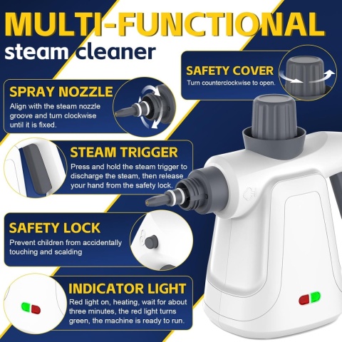 Myjka parowa ZeyKaf QL-QX801 ciśnieniowa mop Steam Cleaner