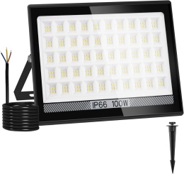 NATPOW LED 100W LED Flood Light, Super Bright 11000LM Outdoor Spotlight, z czujka ruchu