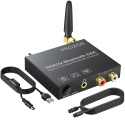 PROZOR 192 kHz cyfrowy na analogowy konwerter audio z odbiornikiem Bluetooth 5.0 przetwornik DAC