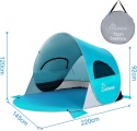 Plażowy WolfWise WF-INS-B-1 odcienie niebieskiego 145 cm x 2,2 m x 120 cm