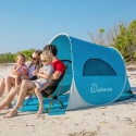 Plażowy WolfWise WF-INS-B-1 odcienie niebieskiego 145 cm x 2,2 m x 120 cm