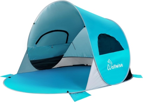 Plażowy WolfWise WF-INS-B-1 odcienie niebieskiego 145 cm x 2,2 m x 120 cm