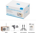 Radio sieciowe August MB420 DAB+/FM radio z Bluetooth, drewniana obudowa