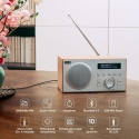 Radio sieciowe August MB420 DAB+/FM radio z Bluetooth, drewniana obudowa