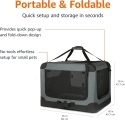 Składany transporter Amazon Basics 4-drzwiowy S 66×46×46 cm dla psa i kota