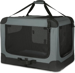 Składany transporter Amazon Basics 4-drzwiowy S 66×46×46 cm dla psa i kota