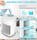 SogYupk Przenośna chłodziarka powietrza 5 w 1, mini klimatyzatory