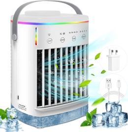 SogYupk Przenośna chłodziarka powietrza 5 w 1, mini klimatyzatory