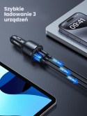 UGREEN Szybka ładowarka samochodowa 69 W USB C, PD, QC 3.0,