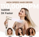 UKLISS Hairstyler 8 w 1, Pro Airstyler i suszarka do włosów z Air Brush Wrap, lokówka do włosów, jonowa stylizacja