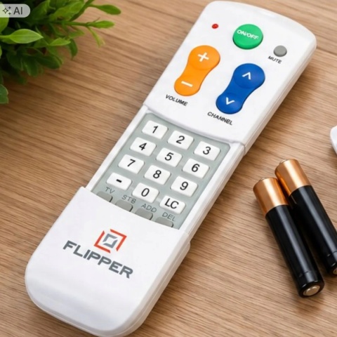 Uniwersalny Pilot TV Duże Przyciski 3 Urządzenia Dekoder Soundbar