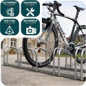 VOUNOT Stojak rowerowy na 6 rowerów, montaż podłogowy i ścienny