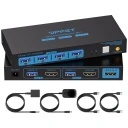 VPFET VP-SW206 PRZEŁĄCZNIK KVM HDMI 8K60Hz DLA 2 KOMUTERÓW 1 MONITOR