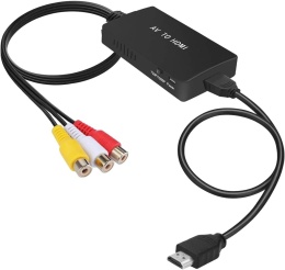 uhddadi Konwerter RCA na HDMI, adapter AV do HDMI