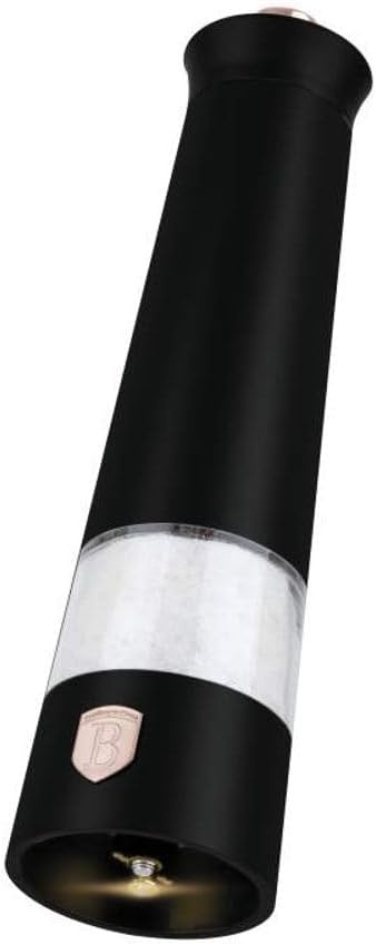 Berlinger Haus elektryczny młynek do soli i pieprzu, zestaw 2 szt., Black Rose Collection