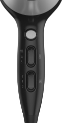 GRUNDIG HD 6080 B suszarka do włosów, 2200 W, funkcja joniki, 3 poziomy temperatury