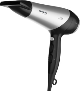 GRUNDIG HD 6080 B suszarka do włosów, 2200 W, funkcja joniki, 3 poziomy temperatury
